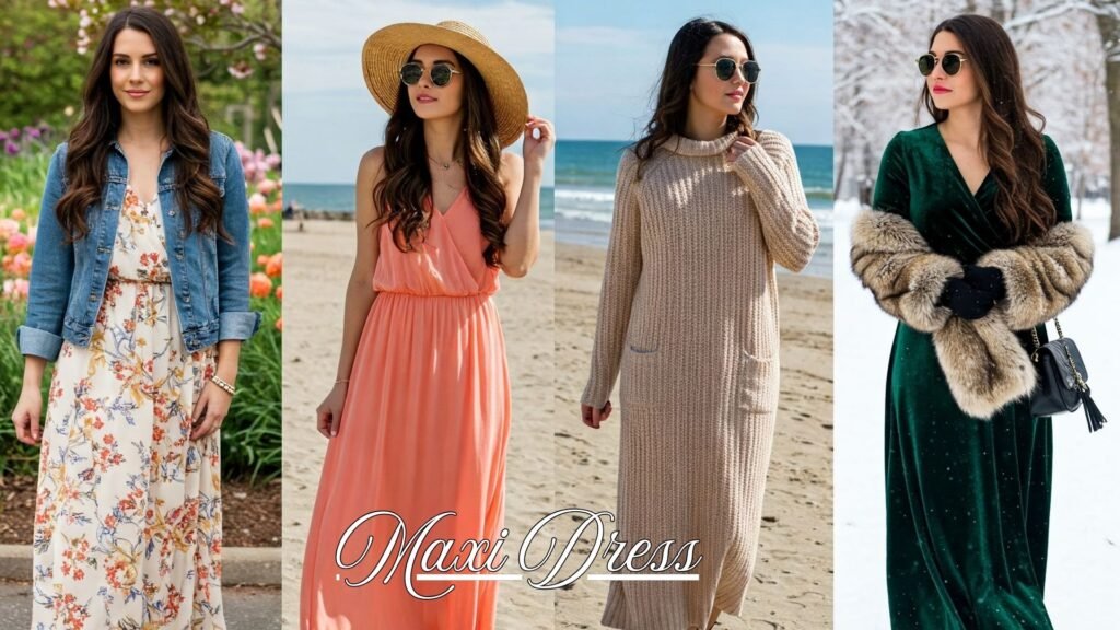 How To Adapt A Maxi Dress For Any Season