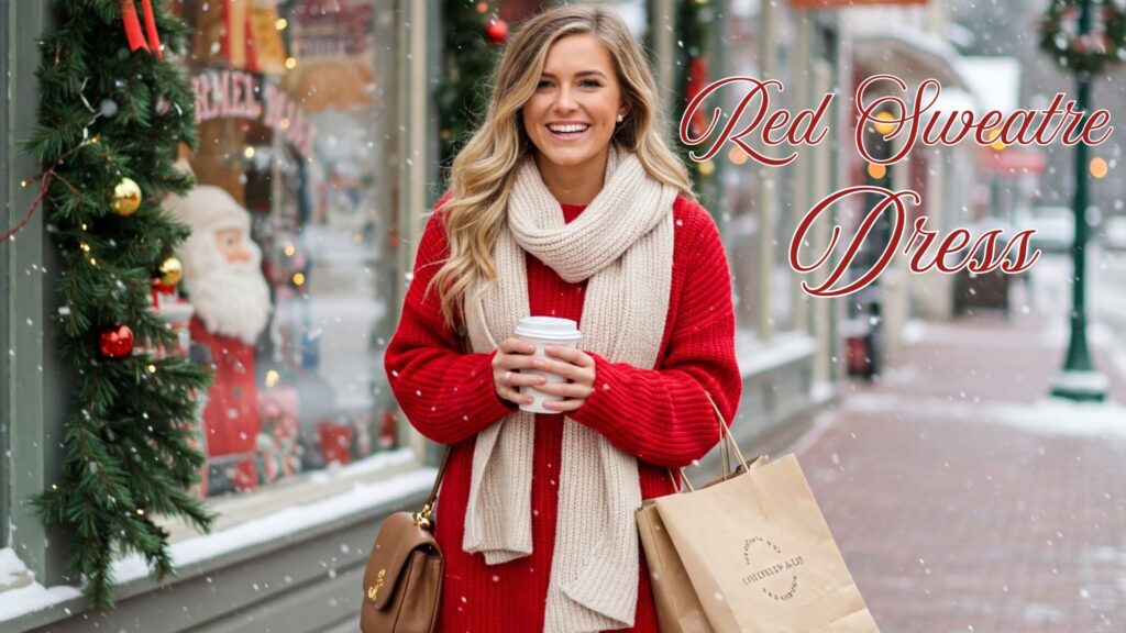 Red Sweater Dress