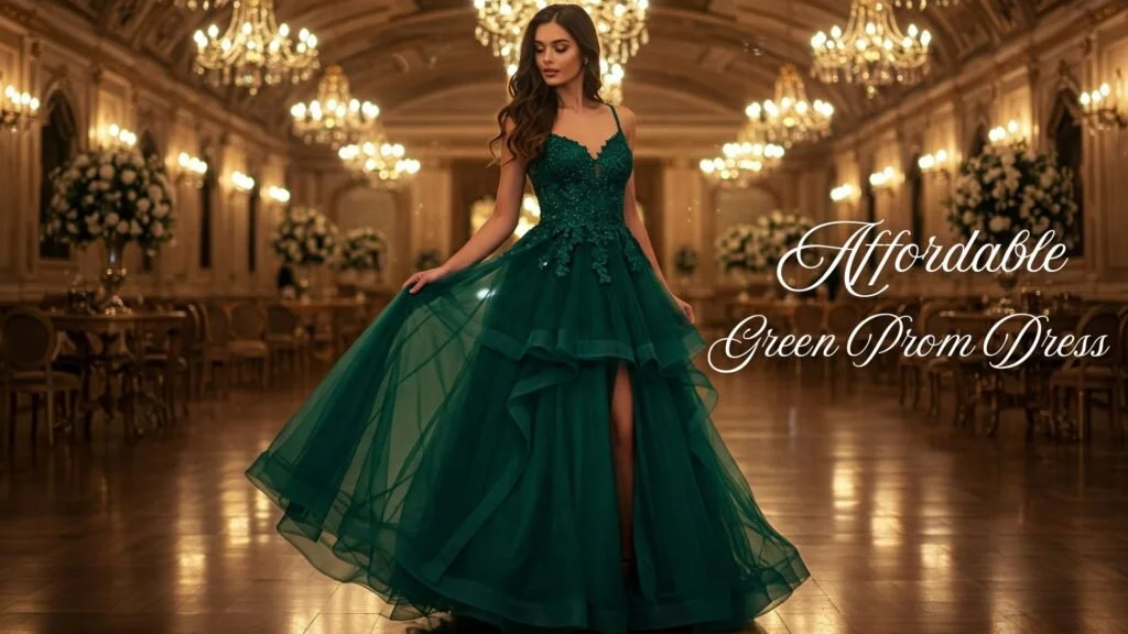 Review Affordable Green Prom Dress